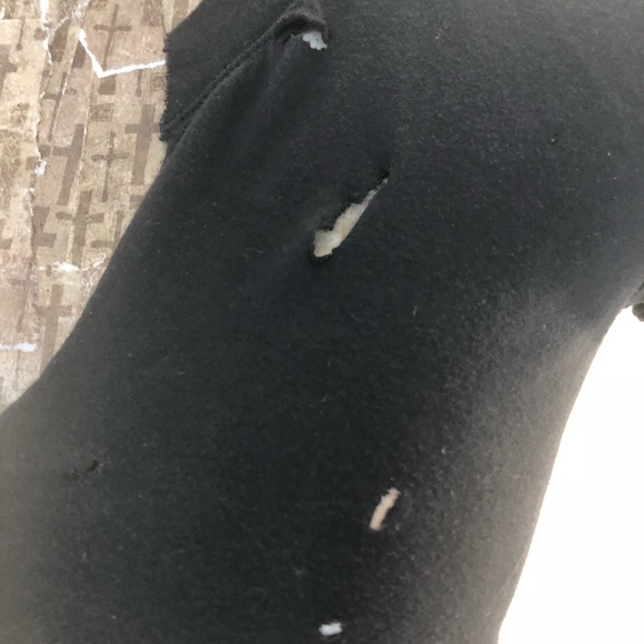 Helmut Lang Destroyed black tee - Picture 5 of 8